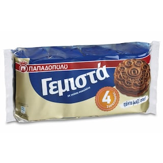 ΠΑΠΑΔΟΠΟΥΛΟΥ | ΜΠΙΣΚΟΤΑ ΓΕΜΙΣΤΑ ΣΟΚΟΛΑΤΑΣ 4 Χ 85 GR
