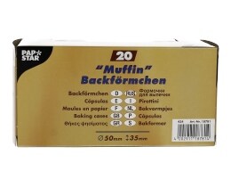 - | Θήκες Ψησίματος Muffin Λευκές 20 Τεμάχια