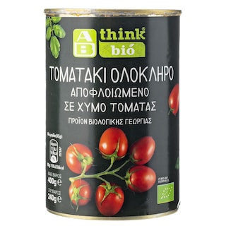 ΑΒ THINK BIO | Τομάτα Αποφλοιωμένη Bio 400g