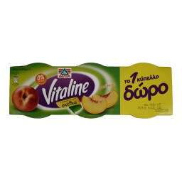 VITALINE | ΕΠΙΔΟΡΠΙΟ ΓΙΑΟΥΡΤΙΟΥ ΡΟΔΑΚΙΝΟ 0% ΛΙΠΑΡΑ 2 X 200 GR