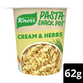 KNORR | Ζυμαρικά Snack Pot Cream & Herbs 62g Έκπτωση 20%