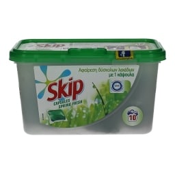 SKIP | ΥΓΡΕΣ ΚΑΨΟΥΛΕΣ ΠΛΥΝΤΗΡΙΟΥ ΡΟΥΧΩΝ SPRING FRESH 10 ΜΕΖ