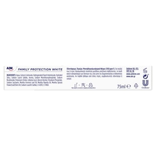AIM | Οδοντόκρεμα Family Protection White 2X75 ml