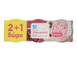 ΑΒ | Επιδόρπιο Γιαουρτιού Κεράσι 3x200g 2+1 Δώρο 2+1