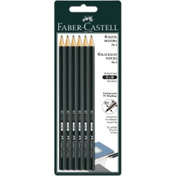 FABER | Pencils No2 Black Set 6 Pieces