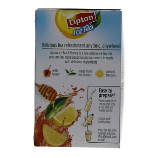 LIPTON | ICE TEA ΣΕ ΣΚΟΝΗ ΜΕΛΙ ΚΑΙ ΛΕΜΟΝΙ 8 Χ 2,6 GR