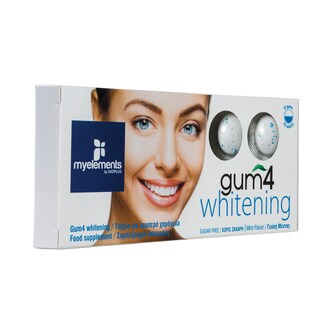 MYELEMENTS | Τσίχλα Gum4 Whitening Μέντα 16g