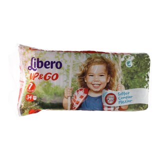 LIBERO | UP & GO | ΠΑΝΕΣ ΒΡΑΚΑΚΙΑ UNISEX 16 - 26 KGR No 7 34 ΤΕΜ