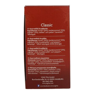 YOGI TEA | Αφέψημα Βιολογικό Κλασικό 17x2.2g