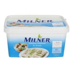 MILNER | ΕΝ ΛΕΥΚΩ | ΛΕΥΚΟ ΤΥΡΙ ΣΥΣΚΕΥΑΣΜΕΝΟ ΣΕ ΑΛΜΗ 360 GR