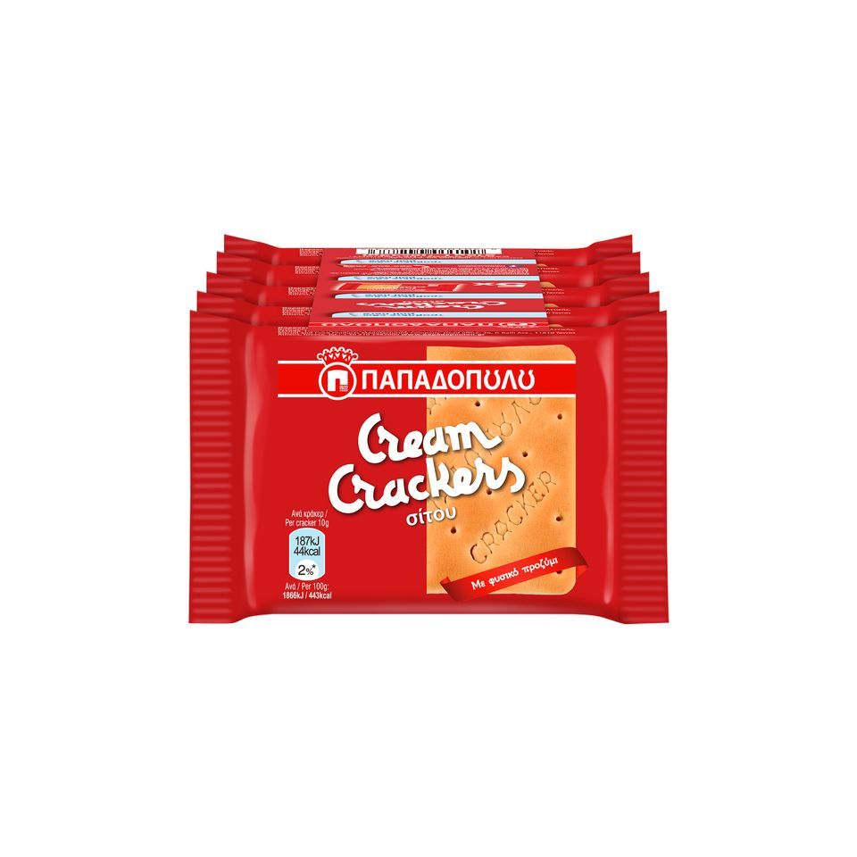 CREAM CRACKERS Κράκερς Σίτου 5x43g