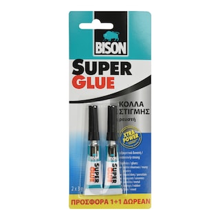 BISON | Κόλλα Στιγμής 2x3g 1+1 Δώρο