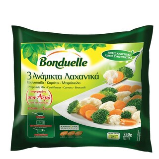 BONDUELLE | Μείγμα Λαχανικών Κουνουπίδι Καρότα Μπρόκολο 750g