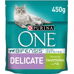 PURINA ONE | ΟΝΕ CAT TURKEY&RI  450GR