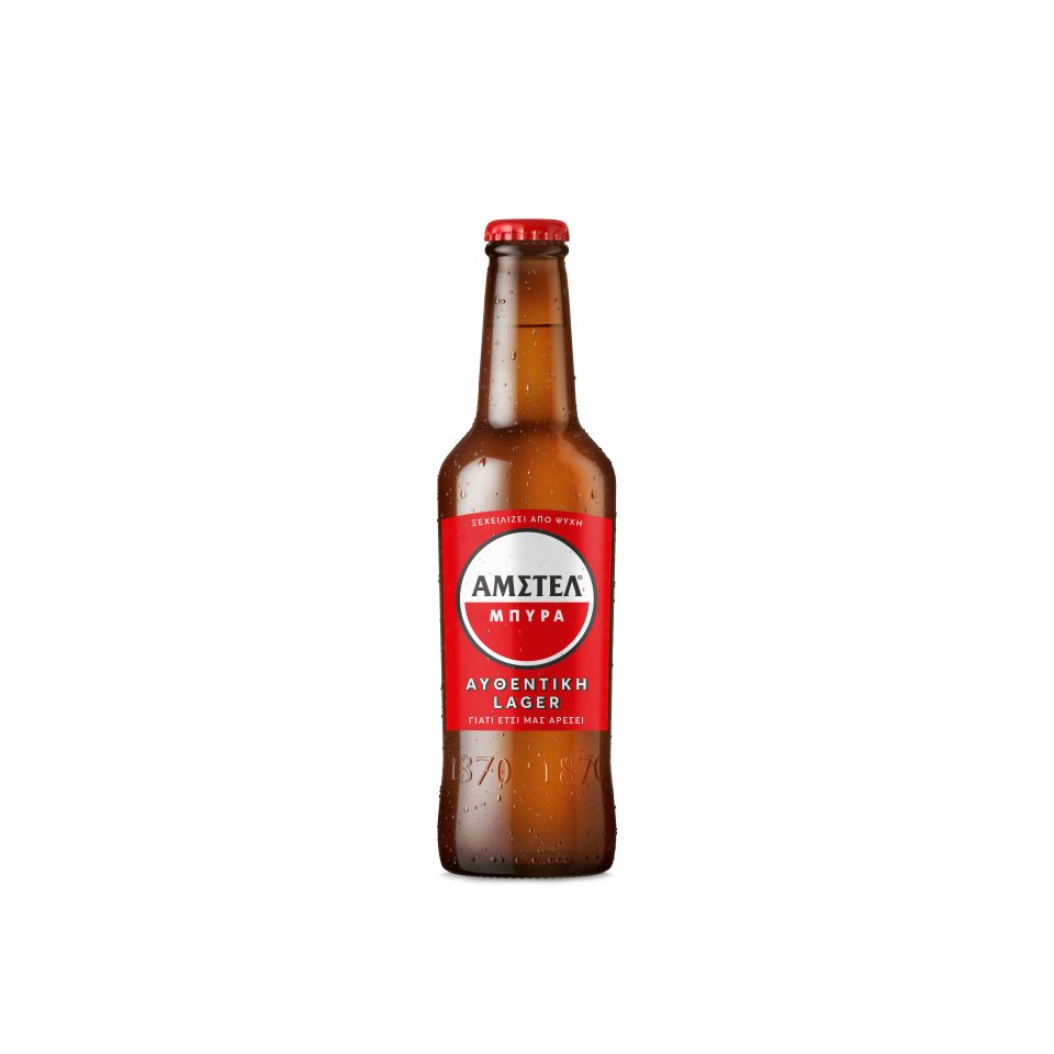 AMSTEL Μπύρα Lager Φιάλη 330ml