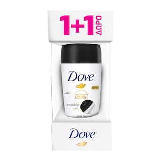 DOVE | Αποσμητικό Roll On Advanced Care Invisible Dry 50ml 1+1 Δώρο