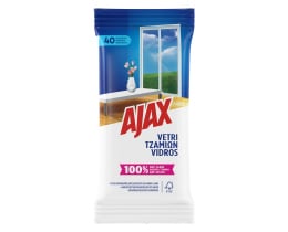 AJAX | Πανάκια Καθαρισμού Για Τζάμια 40 Τεμάχια