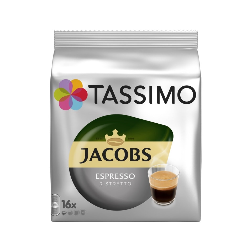 TASSIMO Κάψουλες Καφέ Jacobs Espresso Ristretto 16x8g