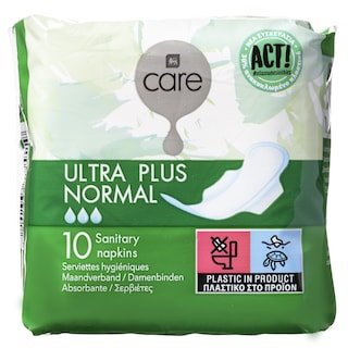CARE | ΣΕΡΒΙΕΤΕΣ ULTRA PLUS NORMAL 10 ΤΕΜ