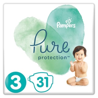PAMPERS | Πάνες Μωρού Pure Protection Νο3 6-10kg 31 Τεμάχια