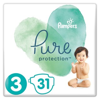 PAMPERS | Πάνες Μωρού Pure Protection Νο3 6-10kg 31 Τεμάχια
