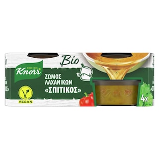 KNORR | ΣΠΙΤΙΚΟΣ | Σπιτικός Ζωμός Λαχανικών Βιολογικός 104g Έκπτωση 20%