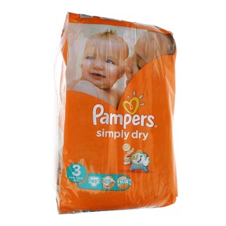 PAMPERS | SIMPLY DRY | ΠΑΝΕΣ ΜΩΡΟΥ MIDI 4 - 9 KGR No 3 45 ΤΕΜ