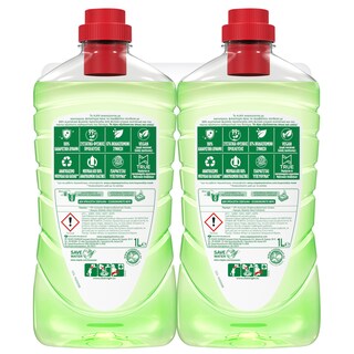 AJAX | Υγρό Καθαρισμού Boost Ξύδι & Μήλο 1lt 1+1 Δώρο