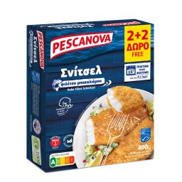 PESCANOVA | Σνίτσελ Φιλέτο Μπακαλιάρου 200g+200g Δώρο