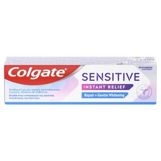 COLGATE | Οδοντόκρεμα Sensitive Instant Relief Whitening 75ml