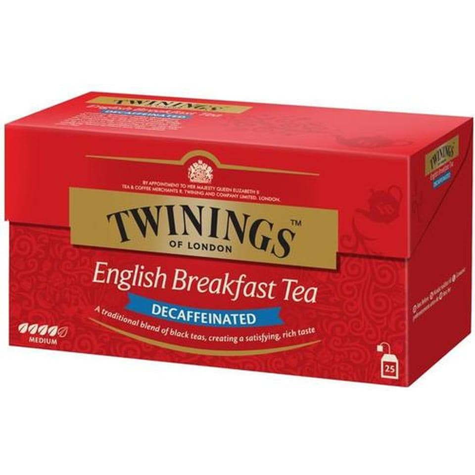 TWININGS Μαύρο Τσάι English Breakfast Decaf 25x2g