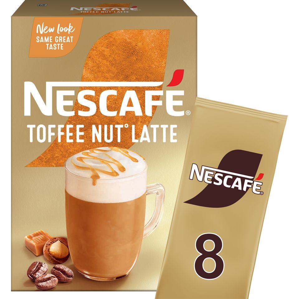 NESCAFE Στιγμιαίος Καφές ToffeNut Latte 8x18.6g