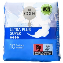 CARE | ΣΕΡΒΙΕΤΕΣ ULTRA PLUS SUPER 10 ΤΕΜ