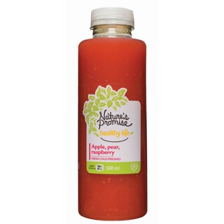 NATURE'S PROMISE | Φρέσκος Χυμός Μήλο Αχλάδι Σμέουρο 500ml