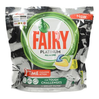 FAIRY | Κάψουλες Πλυντηρίου Πιάτων Platinum Allin1 Λεμόνι 16 Τεμάχια