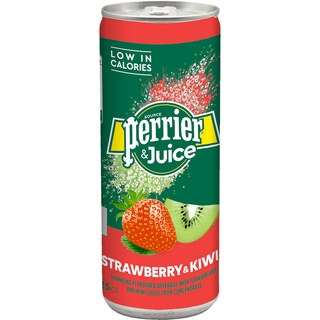 PERRIER | ΑΝΘΡΑΚΟΥΧΟ ΝΕΡΟ ΜΕ JUICE ΦΡΑΟΥΛΑ ΚΑΙ ΑΚΤΙΝΙΔΙΟ 250 ML