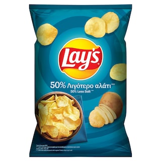 LAYS | LAYS 50% LESS SALT  140GR