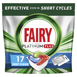 FAIRY | Κάψουλες Πλυντηρίου Πιάτων Platinum Plus Deep Clean 17 Τεμάχια