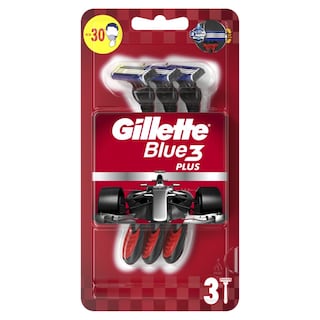 GILLETTE | Ξυραφάκια Μίας Χρήσης Blue 3 Plus Red 3 Τεμάχια