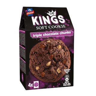 Μπισκότα Soft Kings Triple Chocolate Chunks 160g