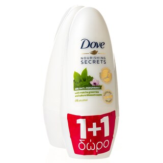 DOVE | Αποσμητικό Roll On Matcha Green Tea & Sakura Blossom 50ml (1+1 Δώρο)