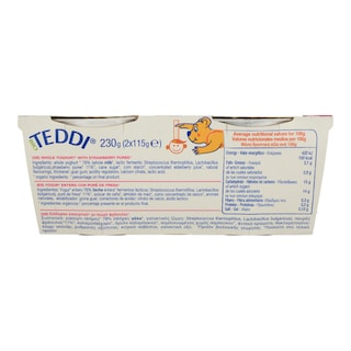 TEDDI BIO | Children's Yogurt Strawberry 2x115g