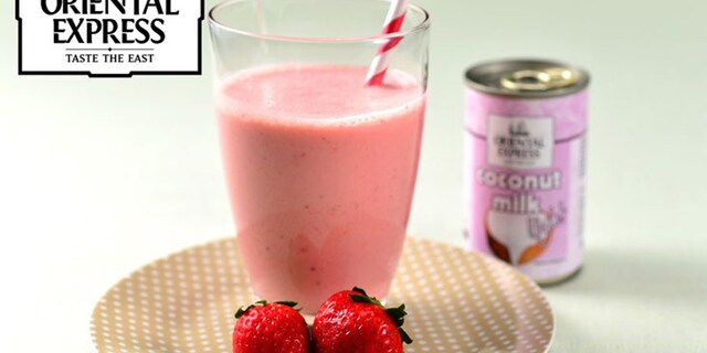 Ελαφρύ Smoothie με Φράουλες και Γάλα Καρύδας Light