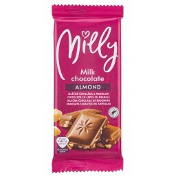 MILLY | Σοκολάτα Γάλακτος με Αμύγδαλα 100g
