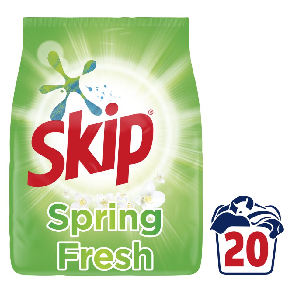 SKIP | Σκόνη Πλυντηρίου Ρούχων Spring Fresh 20 Μεζούρες