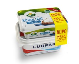 LURPAK | Βούτυρο Ανάλατο 400g & Κρέμα Τυρί Arla 250 g