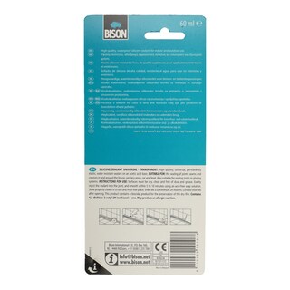 BISON | Σιλικόνη Διαφανής 60ml