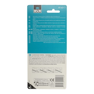 BISON | Σιλικόνη Διαφανής 60ml