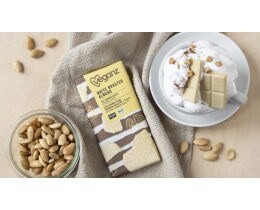 VEGANZ | Λευκή Σοκολάτα Bio Καβουρδισμένα Αμύγδαλα 80g