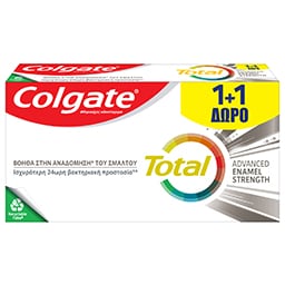 COLGATE | Οδοντόκρεμα Total Advanced Enamel Strength 75ml 1+1 Δώρο